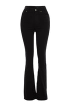 Solmayan Siyah Toparlayıcı Yüksek Bel Ekstra Esnek Flare Esnek Jeans TWOAW23JE00250