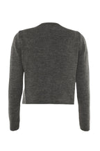 Trendyolmilla Antrasit Crop Yumuşak Dokulu 2'li Bluz-Hırka Triko Takım TWOAW21HI0107
