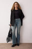 Mavi Normal Bel Comfort/Esnek Arka Cep Detaylı Flare Bootcut Jeans TWOAW26JE00130