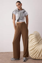 Trendyolmilla Mavi Wide Leg/Geniş Paça Dokuma Kumaş Pantolon TWOAW22PL0263 Palazzo