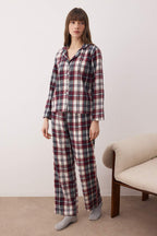 Trendyolmilla Çok Renkli Pamuklu Ekoseli Kışlık Kalın Flanel Dokuma Pijama Takımı THMAW26PT00175