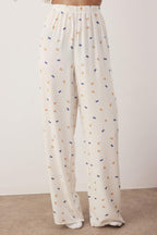 Trendyolmilla Ekru Baskılı Viskon Dokuma Pijama Takımı THMAW26PT00065