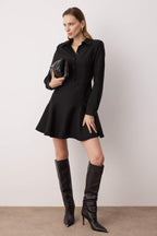 Trendyolmilla Siyah Mini Dokuma Elbise TWOAW26EL00305