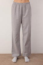 Trendyolmilla Lila-Çok Renkli Pamuklu Kalın/Kışlık Ekoseli Flanel Dokuma Pijama Takımı THMAW26PT00196
