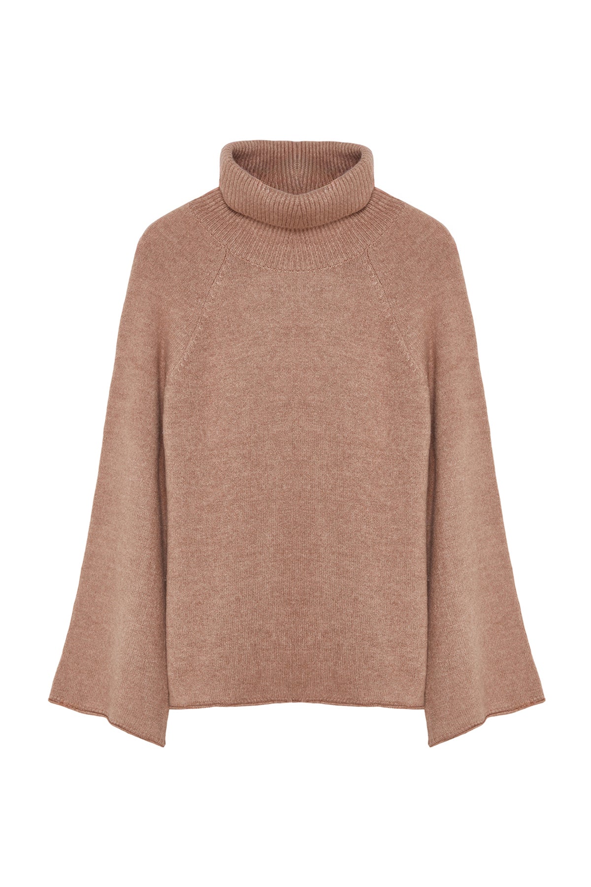 Trendyolmilla Vizon Yumuşak Dokulu Balıkçı Yaka Geniş Kalıp Triko Kazak TWOAW24KZ00426