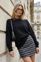 Trendyolmilla Zümrüt Yeşili Oversize/Bol Kesim Bisiklet Yaka Kalın Şardonsuz Örme Sweatshirt TWOAW26SW00029