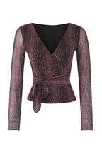 Trendyolmilla Teen Kahverengi Animal Anvelop Fitted/Vücuda Oturan Örme Bluz TWOAW26BZ00226