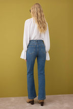 Trendyolmilla Antrasit Yüksek Bel Orta Esnek İspanyol Paça Flare Jeans TWOAW26JE00050