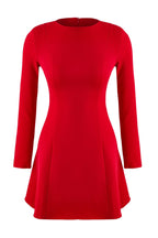 Trendyolmilla Mürdüm Eteği Volanlı Düz Kısa / Mini Dokuma Elbise TWOAW26EL00184