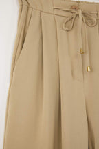 Trendyolmilla Açık Haki Şalvar/Harem Bağcıklı Pantolon TWOSS25PL00126