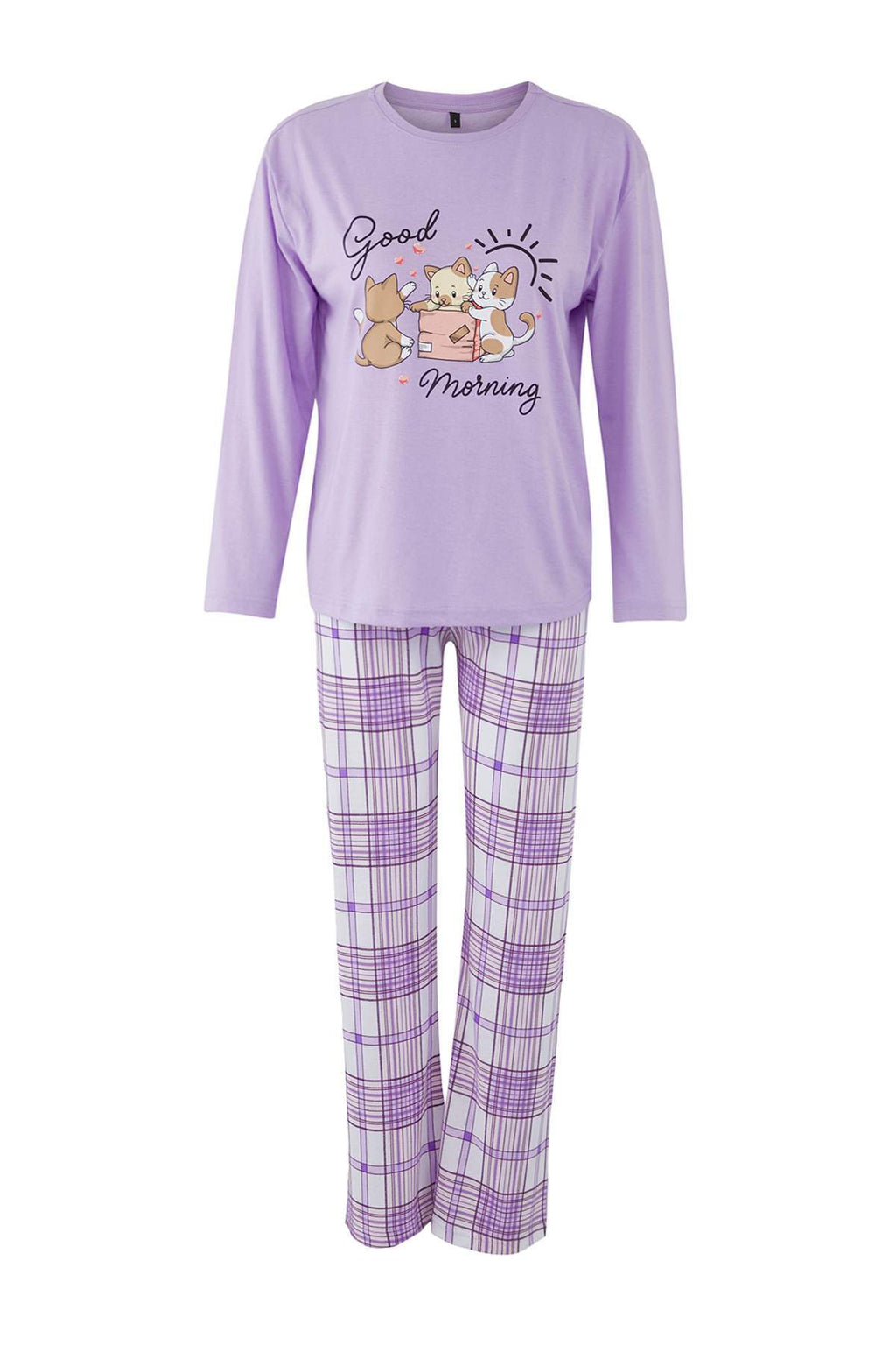 Trendyolmilla Kırmızı-Beyaz Ayıcıklı Kış Temalı Örme Pijama Takımı THMAW26PT00047