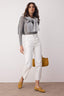 Ekru Yüksek Bel Straight Boru Paça Düz Kesim Jeans TWOAW26JE00183