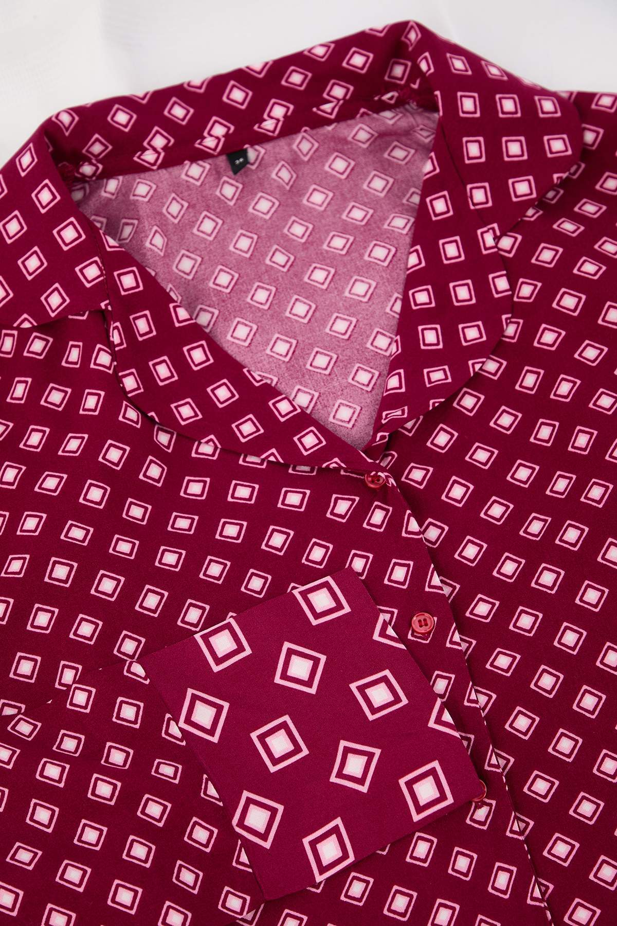 Mürdüm Etnik Viskon Dokuma Pijama Takımı THMAW26PT00112