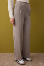 Vizon Çizgili Biye Detaylı Wide Leg/Geniş Paça Pantolon TWOAW26PL00044