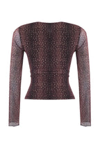 Trendyolmilla Teen Kahverengi Animal Anvelop Fitted/Vücuda Oturan Örme Bluz TWOAW26BZ00226