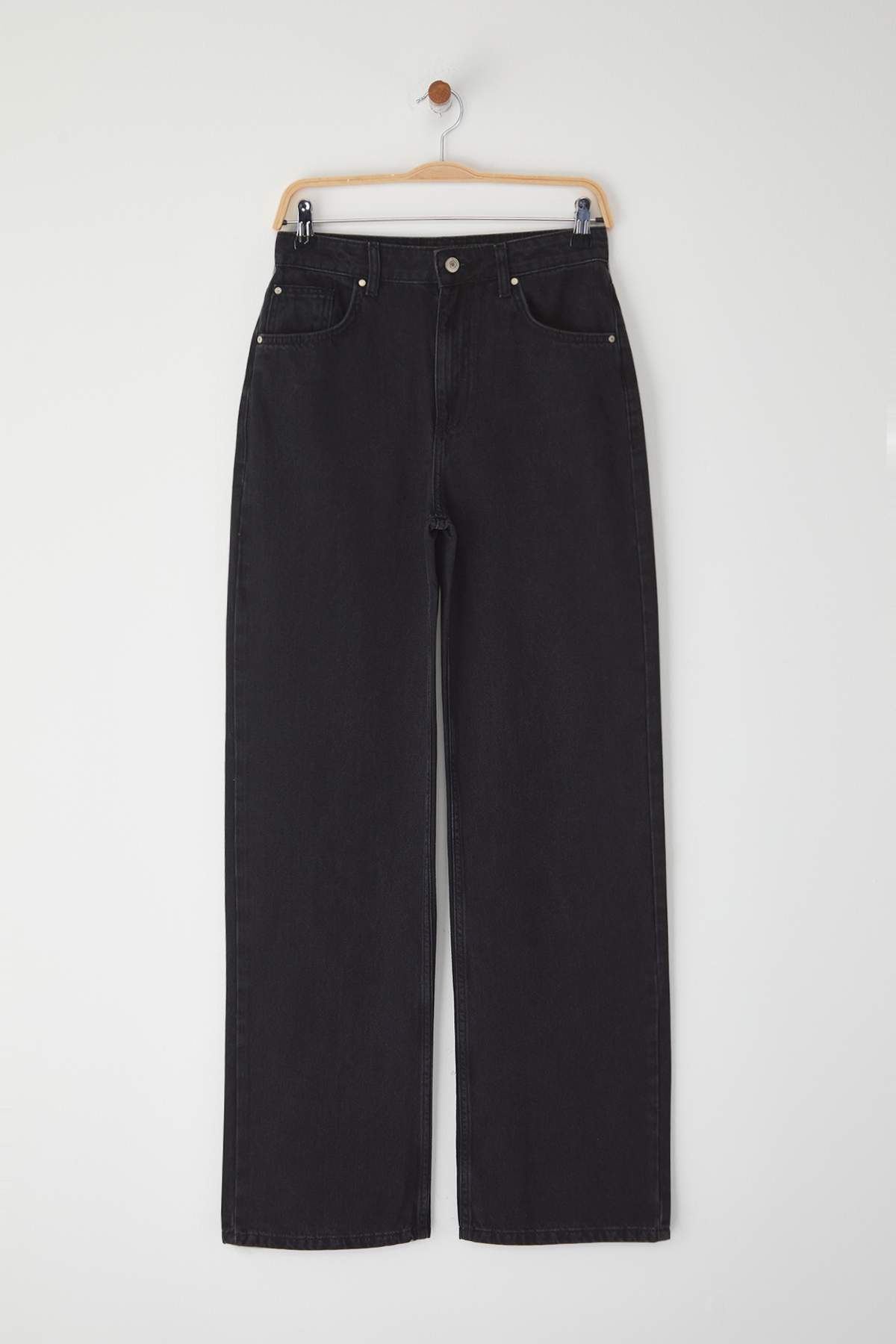 Trendyolmilla Açık Mavi Yüksek Bel Wide Leg Jeans TWOSS25JE00278