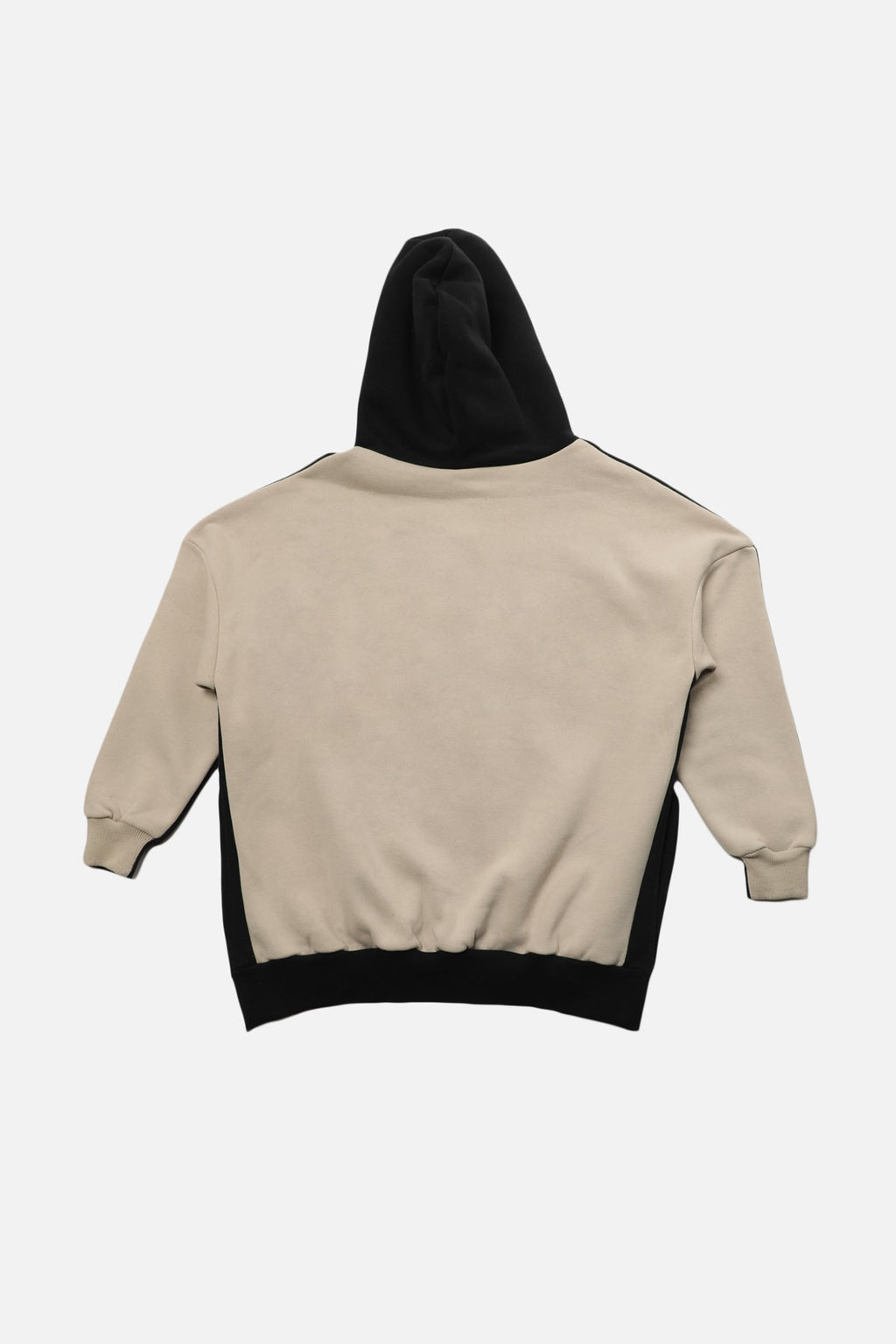 Trendyolmilla Gri Melanj Pamuklu Renk Bloklu Geniş Kalıp İçi Polarlı Örme Spor Sweatshirt TWOSS22SW0074