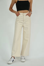 Trendyolmilla Vizon Yüksek Bel Bilek Boy Culotte %100 Pamuklu Jeans TWOAW26JE00190