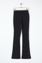 Trendyolmilla Koyu Mavi Yüksek Bel Orta Esnek Flare İspanyol Paça Jeans TWOSS25JE00109