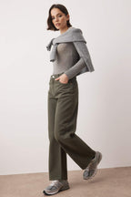 Trendyolmilla Vizon Yüksek Bel Bilek Boy Culotte %100 Pamuklu Jeans TWOAW26JE00190