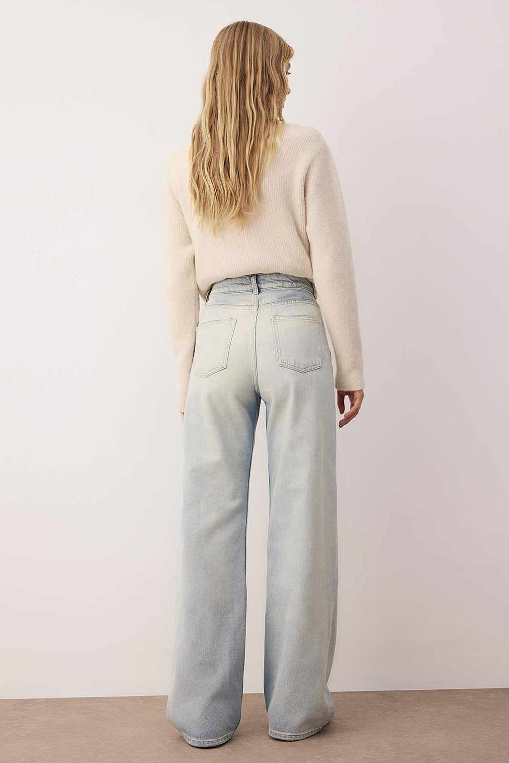 Mavi Vintage Yıkama Yüksek Bel Geniş Paça Wide Leg Jeans TWOAW26JE00072