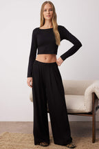 Trendyolmilla Bordo Viskon Örme Pijama Takımı TWOAW21AU0034