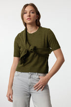 Trendyolmilla Haki Basic Hırka-Bluz Triko Hırka TWOAW25HI00216