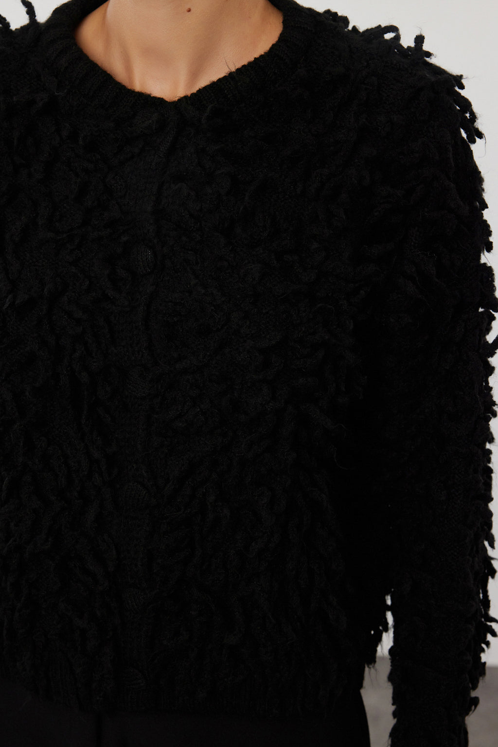 Trendyolmilla Taba Yumuşak Dokulu Püsküllü Mont Triko Hırka TWOAW25HI00190