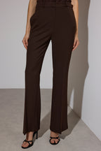 Trendyolmilla Siyah Limited Edition Flare Kalıp Bootcut Kumaş Pantolon TWOAW26PL00056