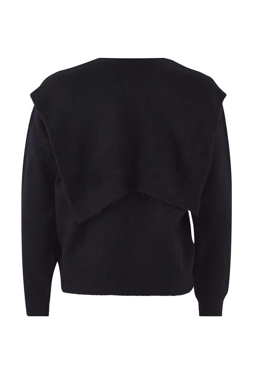 Trendyolmilla Sarı Yumuşak Dokulu Geniş Kalıp Şallı Triko Kazak TWOAW26KZ00166