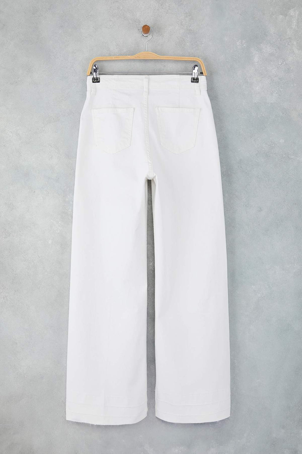 Trendyolmilla Kırmızı Yüksek Bel Nervür Detaylı Paça Kesikli Comfort/Esnek Wide Leg Jeans TWOSS25JE00310