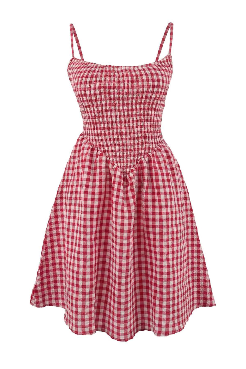 Trendyolmilla Siyah Ekose Desenli Dokuma Gipeli Ekstra Mini Plaj Elbisesi TBESS26EL00016