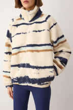 Trendyolmilla Petrol Düz Renk Peluş Oversize/Geniş Kalıp Örme Sweatshirt TWOAW26SW00022