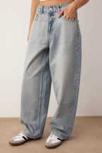 Trendyolmilla Mavi Normal Bel Bol Kesim Baggy Jeans TWOAW26JE00052