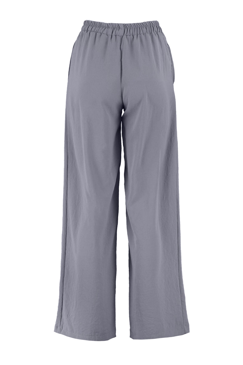 Gri Beli Lastikli Wide Leg/Geniş Paça Dokuma Pantolon TWOSS21PL0248