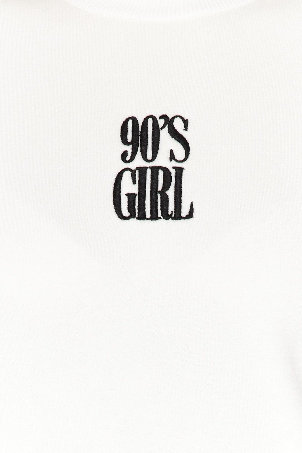 Beyaz Örme Sweatshirt