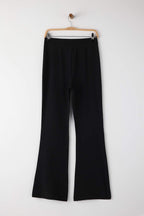 Trendyolmilla Siyah Flare İspanyol Paça Bootcut Dokuma Pantolon TOFAW19BB0581