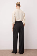 Trendyolmilla Siyah Wide Leg/Geniş Paça Yüksek Bel  Pantolon TWOAW26PL00036