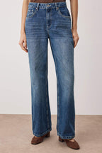 Trendyolmilla Lacivert  Yüksek Bel Wide Leg Jeans TWOAW24JE00089