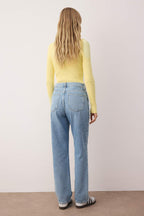 Mavi Yüksek Bel Düz Paça Straight Jeans TWOAW26JE00245