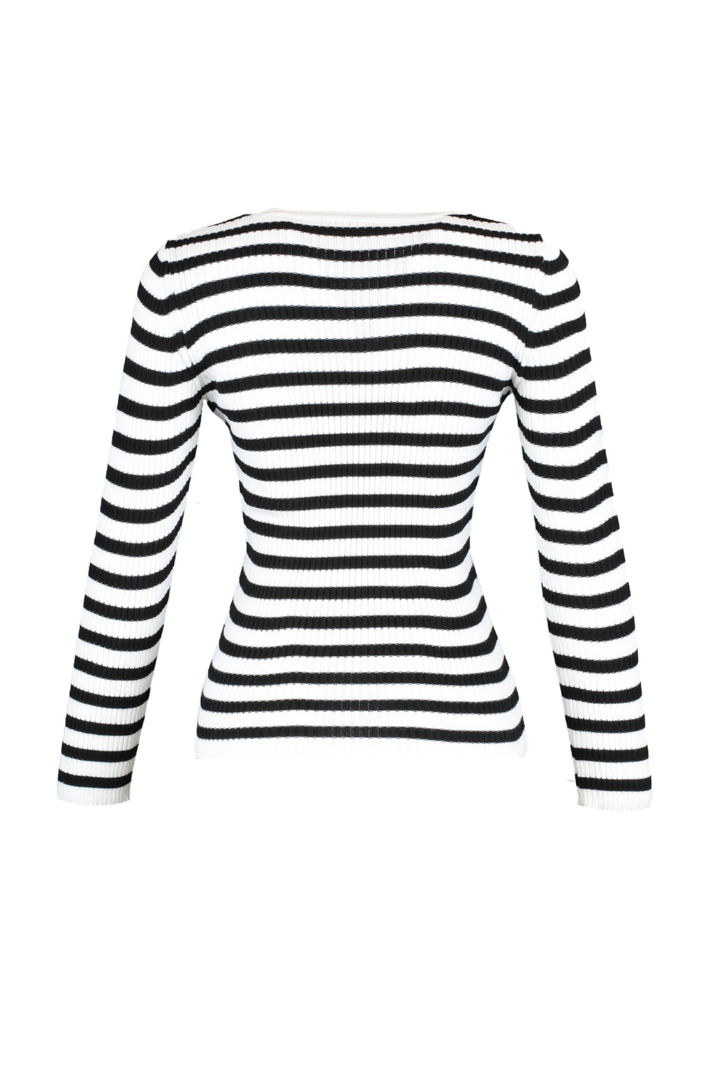 Trendyolmilla Lacivert Basic Çizgili Triko Kazak TWOAW21KZ0942