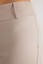 Trendyolmilla Vizon İspanyol Paça Normal Bel Dokuma Pantolon TWOSS25PL00065