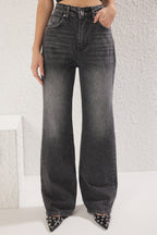 Trendyolmilla Gece Mavisi Yüksek Bel Wide Leg Jeans TWOSS25JE00172