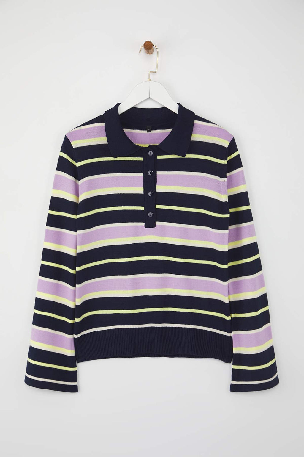 Trendyolmilla Teen Siyah*001 Polo Yaka Düz Triko Kazak TWOAW26KZ00121