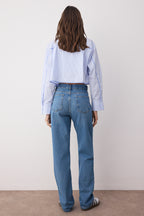 Mavi Düşük Bel Wide Leg Geniş Paça %100 Pamuk Non-Stretch Jeans TWOAW23JE00566