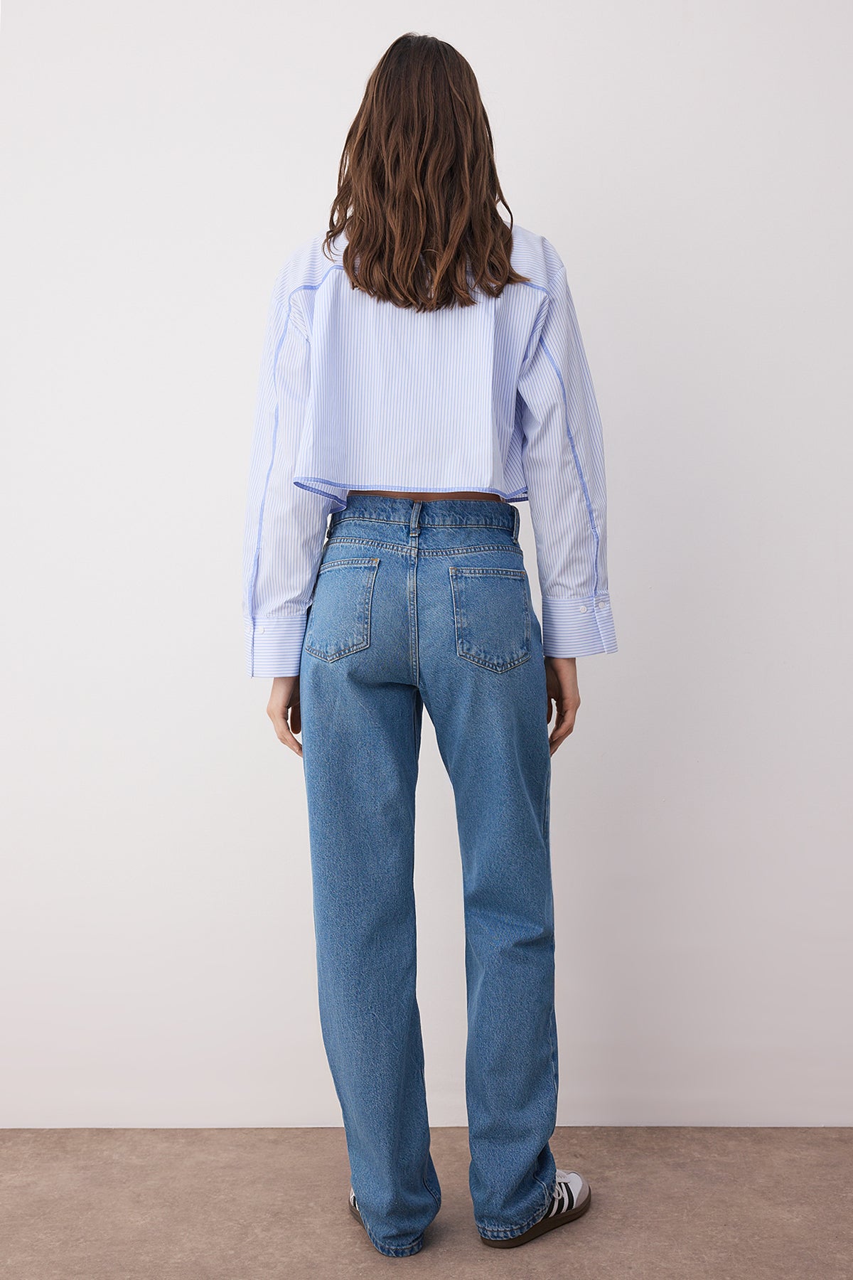 Mavi Düşük Bel Wide Leg Geniş Paça %100 Pamuk Non-Stretch Jeans TWOAW23JE00566
