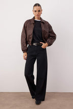 Trendyolmilla Mavi Beli Ayarlı Yüksek Bel Wide Leg/Geniş Paça Jeans TWOAW26JE00265