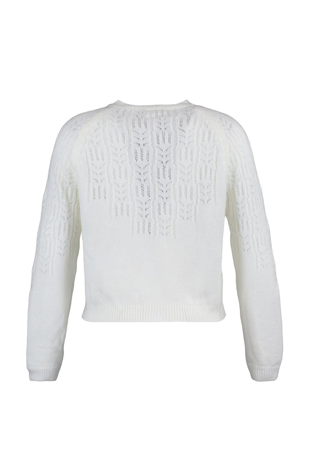 Trendyolmilla Ekru Yumuşak Dokulu Ajurlu/Delikli Triko Hırka TWOAW21HI0020
