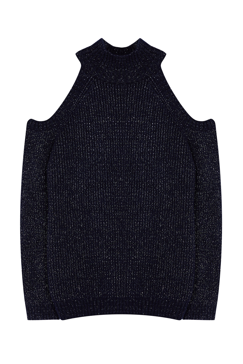 Trendyolmilla Lacivert Simli Pencere/Cut Out Detaylı Triko Kazak TWOAW20XS0006