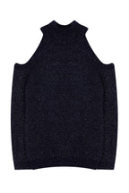Trendyolmilla Lacivert Simli Pencere/Cut Out Detaylı Triko Kazak TWOAW20XS0006
